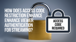 How Does Access Code Restriction Enhance Viewer Authentication for Streaming